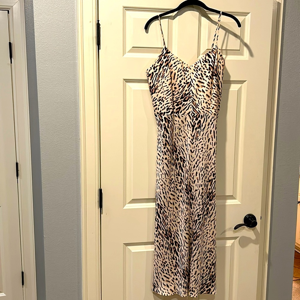 Joie Janeil Animal Print Midi Dress